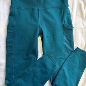 Fabletics Blue Leggings High Waist Stretchy Fit